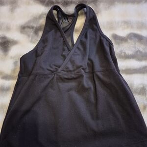 Lululemon Athletica Black Cross-Back Tank